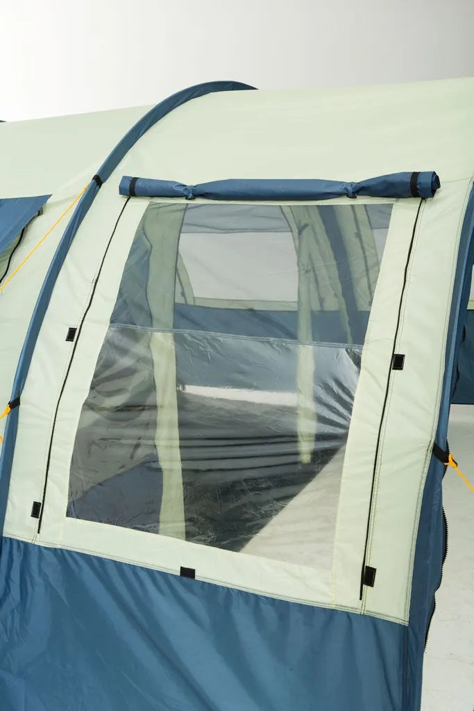 CampFeuer Zelt Multi Für 4 Personen | Blau/Sand | Tunnelzelt 5000 Mm Wassersäule