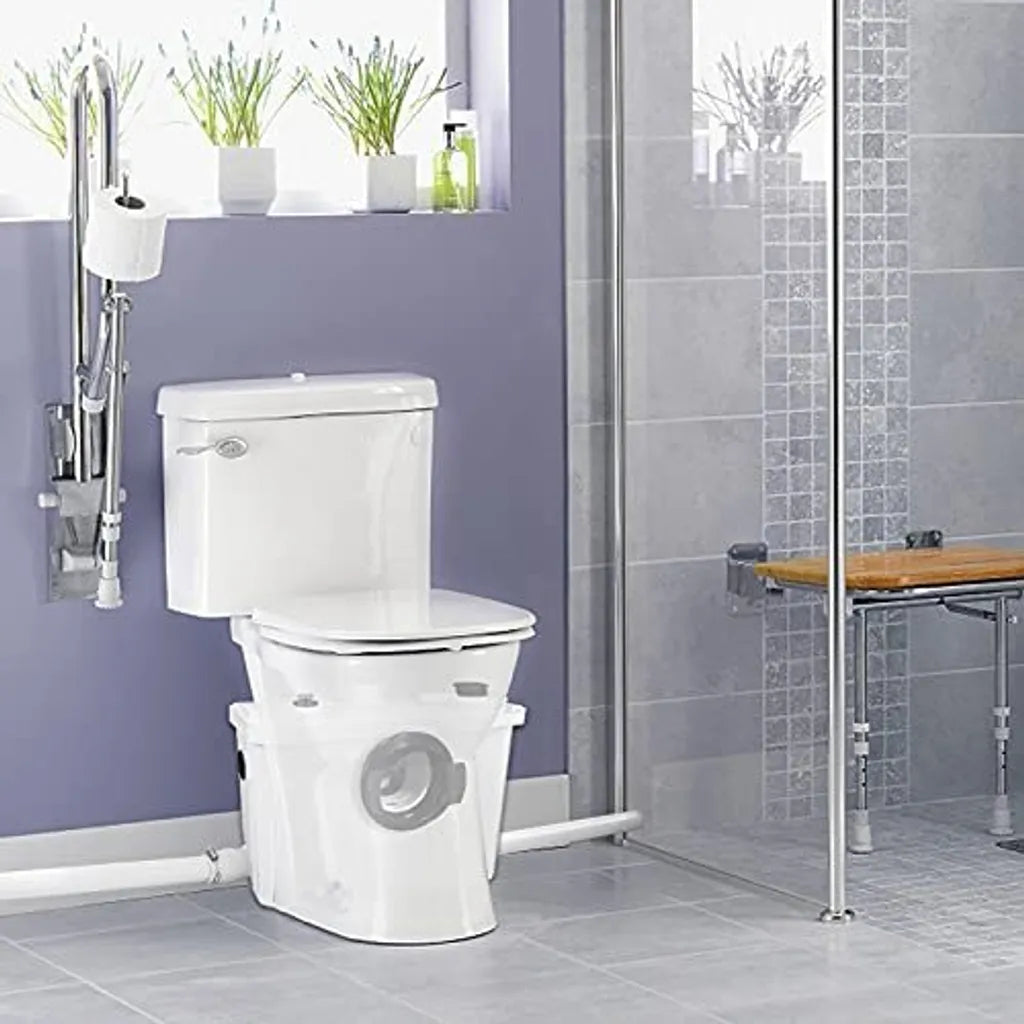 TRMLBE Hebeanlage Fäkalienpumpe 700W Schmutzwasserpumpen Wasserpumpen Mit Kohlefilter Für WC Dusche Waschtisch Haushaltspumpe