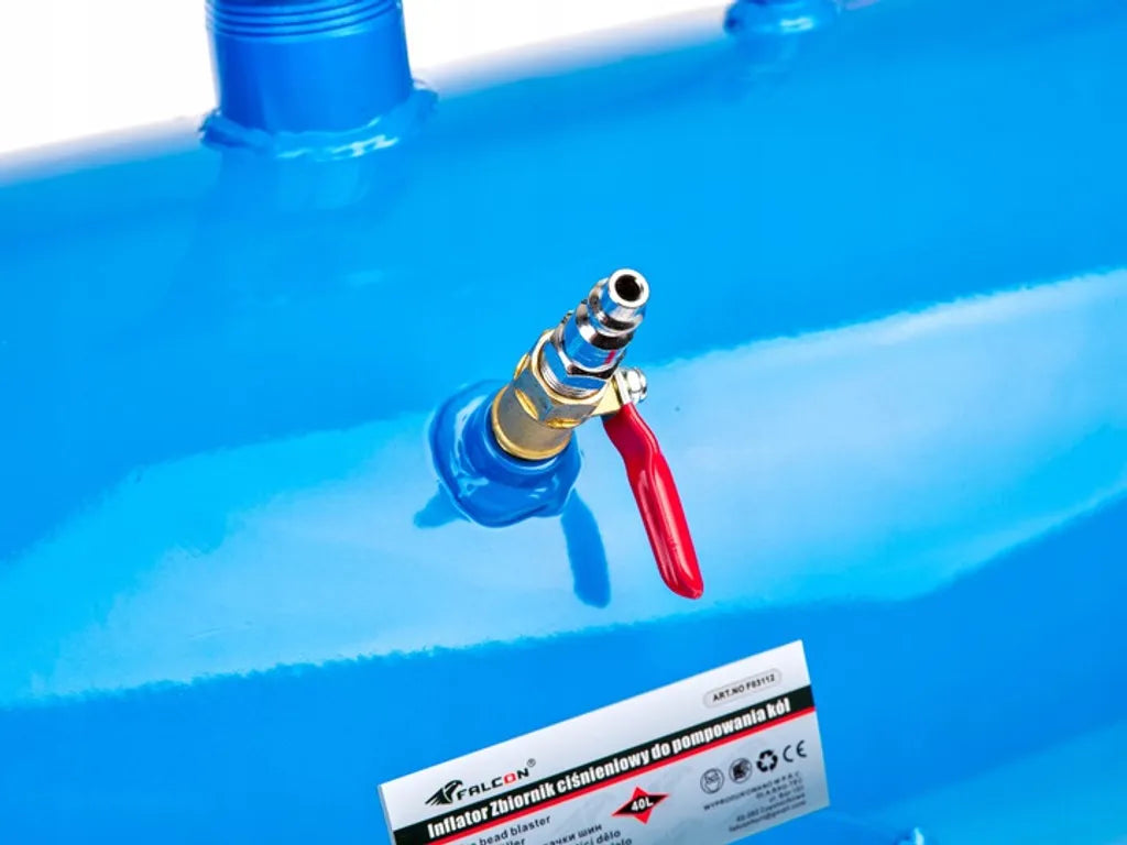 Falcon Reifenfüller Befüllhilfe Reifen Luft Air Booster Kanone Schockfüller 40 L Liter