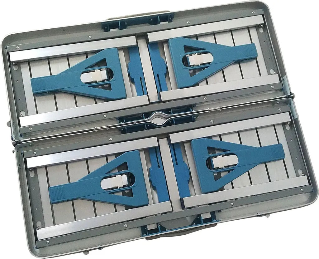 SVITA Camping Set Sitzgarnitur Tisch + Hocker Kofferfunktion Mit Tragegriffen