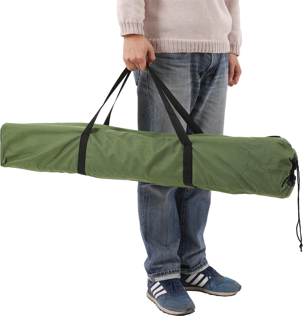 SONGMICS Campingbett Armeegrün Oxford-Gewebe XL 206 X 75 X 45 Cm Bis 260 Kg Belastbar Feldbett Stahl Gartenliege Sonnenliege GCB25J
