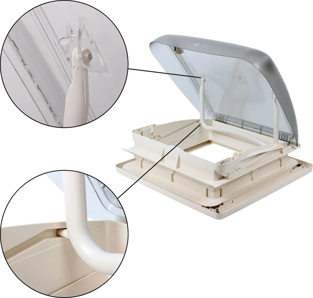 Dometic Dachfenster Mini Heki 40 X 40 Dachstärke 25 - 45 Mm Zwangsbelüftung + Dichtmasse