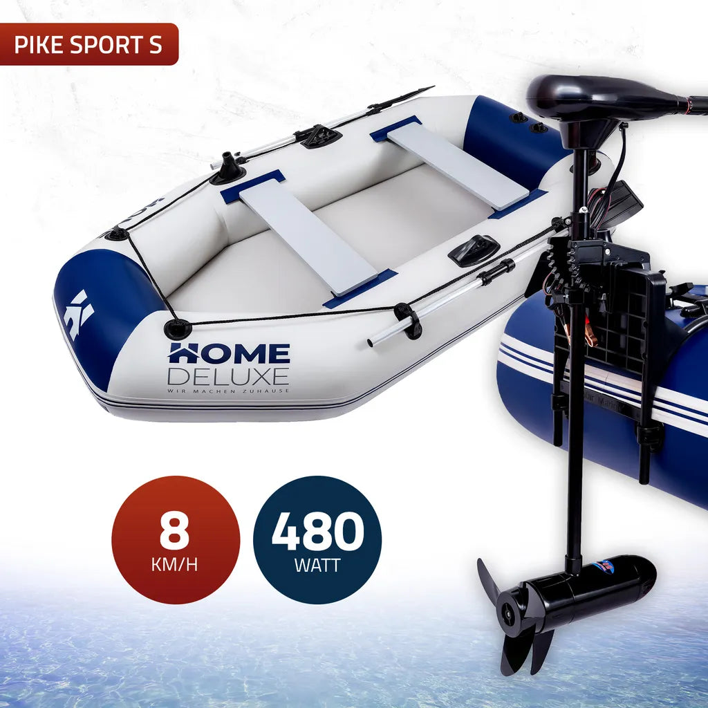 Schlauchboot PIKE - Variantenauswahl, Größe:S - 230 X 128 Cm, Modell:Mit Motor