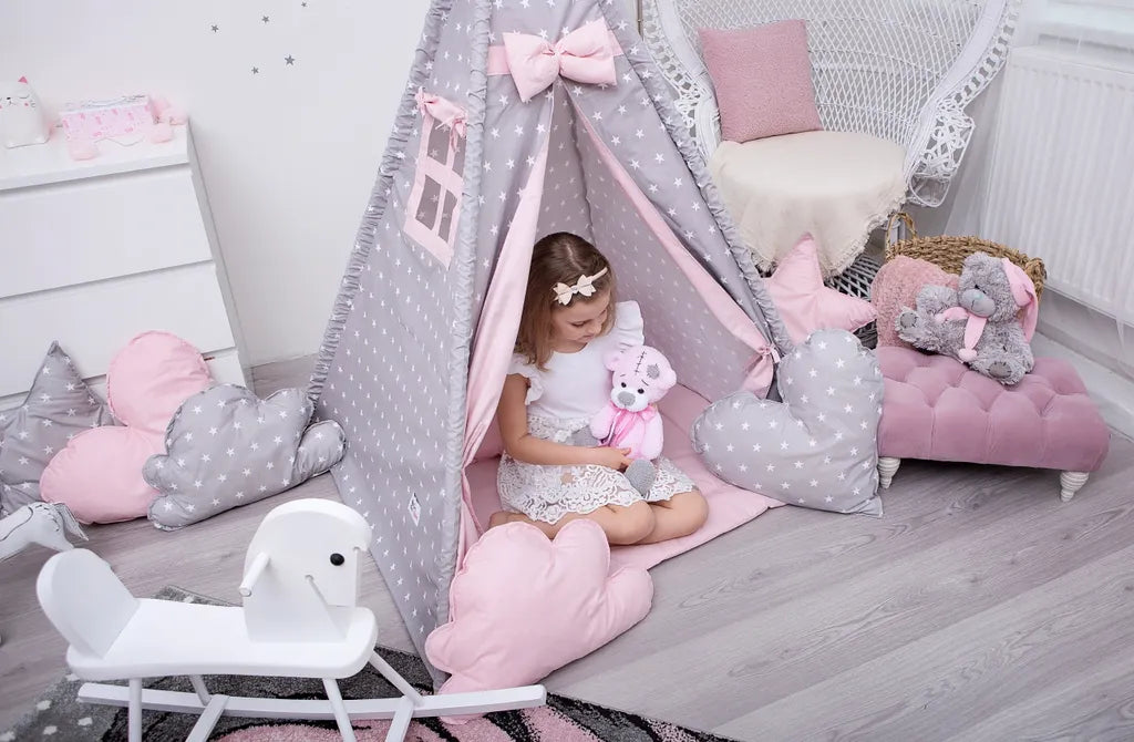 Kinder-Tipi Stars Pink – Ein Originelles Geschenk Für Ihr Kleines Kind – Die Geheimnisvolle Welt Eines Kinderzimmers