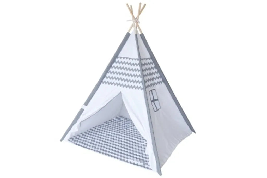 Tipi Zelt Kinderzelt Kinder Spielzelt Spielhaus Drinnen Draußen Stangen Polyester