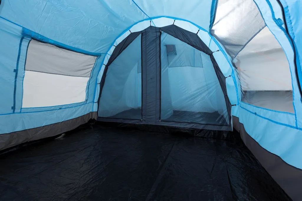 CampFeuer Zelt Relax6 Für 6 Personen | Hellblau / Grau | 5000 Mm Wassersäule