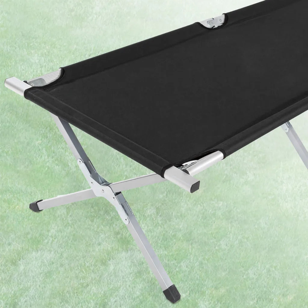 Tectake Feldbett Aus Aluminium - Schwarz