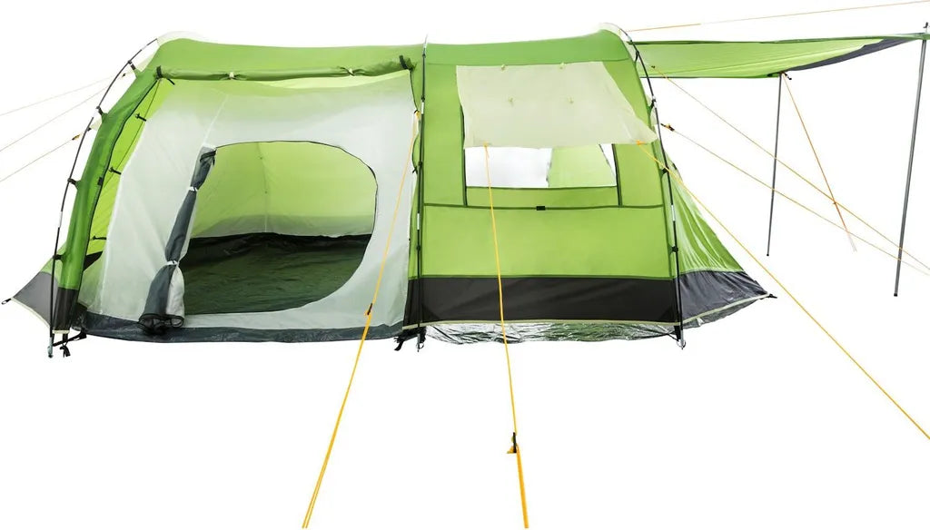 CampFeuer Zelt Super+ Für 4 Personen | Grün | Tunnelzelt 3000 Mm Wassersäule