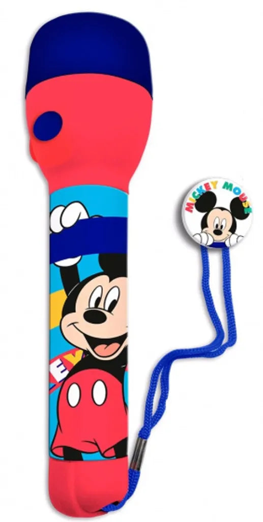 Disney Taschenlampe Mickey Junior 11 X 21 Cm Rot/blau, Farbe:Rot,Blau