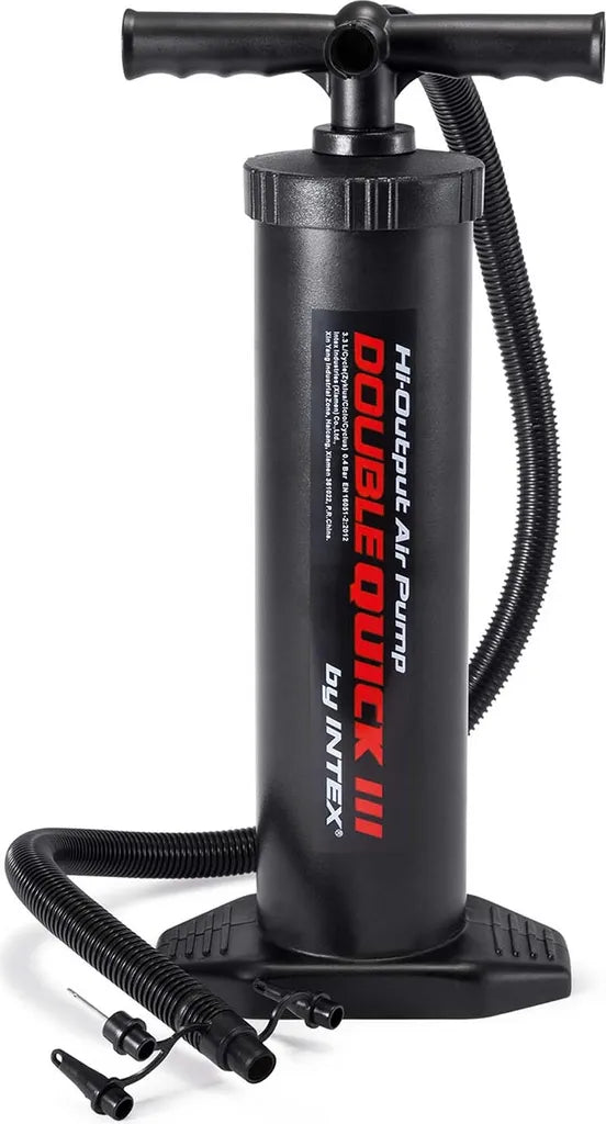Intex 68615 Quick Doppelhub Luftpumpe, Höhe: Ca. 48 Cm - Farbe: Schwarz