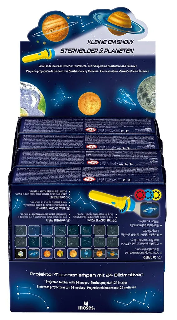 Moses Multimedia Kleine Diashow Sternbilder Und Planeten Taschenlampen Leuchtmittel Taschenlampe Lampe Licht Taschenlicht , Abz