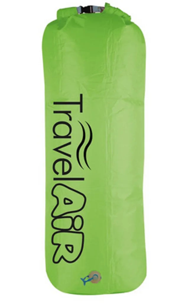 Happy People TravelAir®,ca.50x140cm/100l, Farbe:grün,Pantone 7488C, 3in1:Luftpumpe,Packsack,Kissen Material:210T Polyester Mit Adapter U. 3 Ventilen