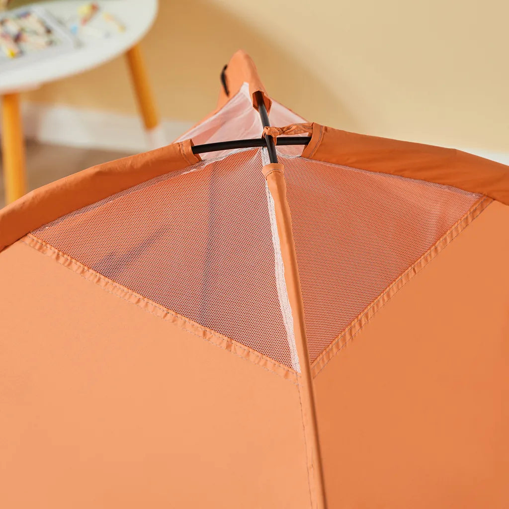  SoBuy OSS05 Kinderzelt Mit Tür Und Fenster Spielzelt Mit Tragbarer Tasche Zelt Für Kinder Spielhaus BHT Ca.: 129x109x129cm