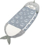  Kinderschlafsack Mit Kissen Indoor - Kuscheltier Schlafsack Für Kinder Kuschelschlafsack 135x50 Cm Grau Hai