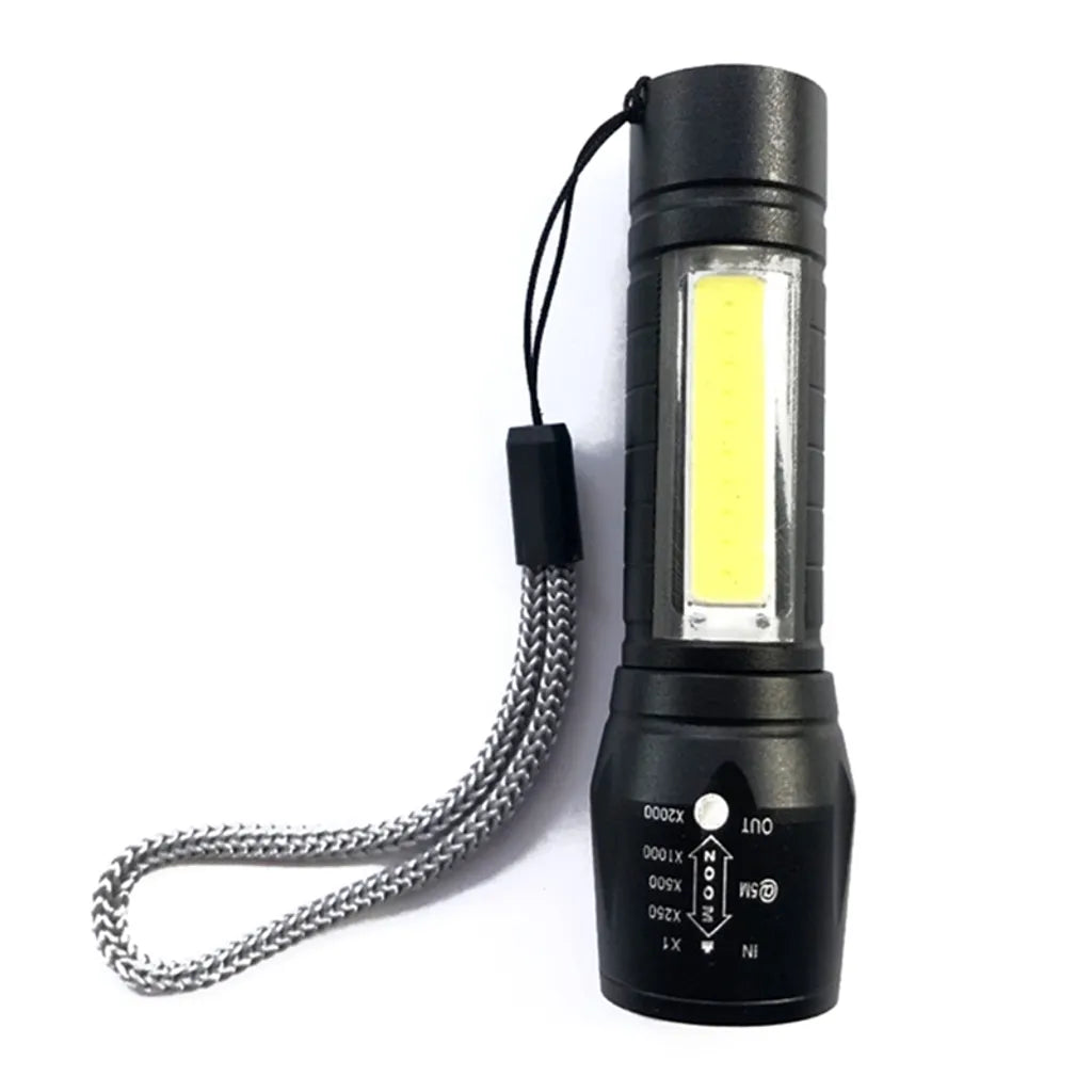  2x Taschenlampen Starke Led Leuchtkraft Polizei Mini Swat USB Wiederaufladbar
