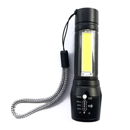  2x Taschenlampen Starke Led Leuchtkraft Polizei Mini Swat USB Wiederaufladbar