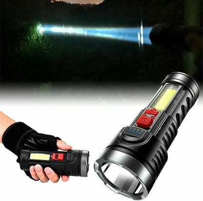  2er Pack 1000000LM Taschenlampe LED USB Wiederaufladbar Taktisches Fackel Mit AKKU