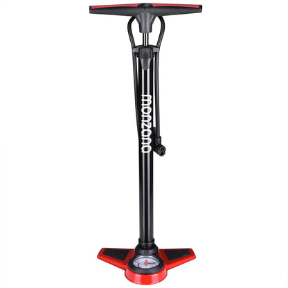  Monzana Standluftpumpe Inkl 3 Zusatzadapter 60/100 Cm Schlauch Luftpumpe Bis 7 Bar Für Fahrrad Auto Luftmatratze Motorrad , Model:12 Bar