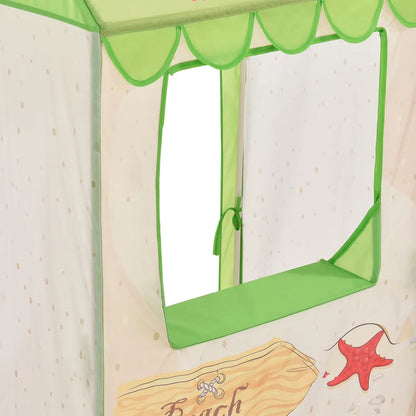  Spielzelt "Strandbude“ Kinderzelt Babyzelt Spielhaus Zelt Mit Motiv [casa.pro]