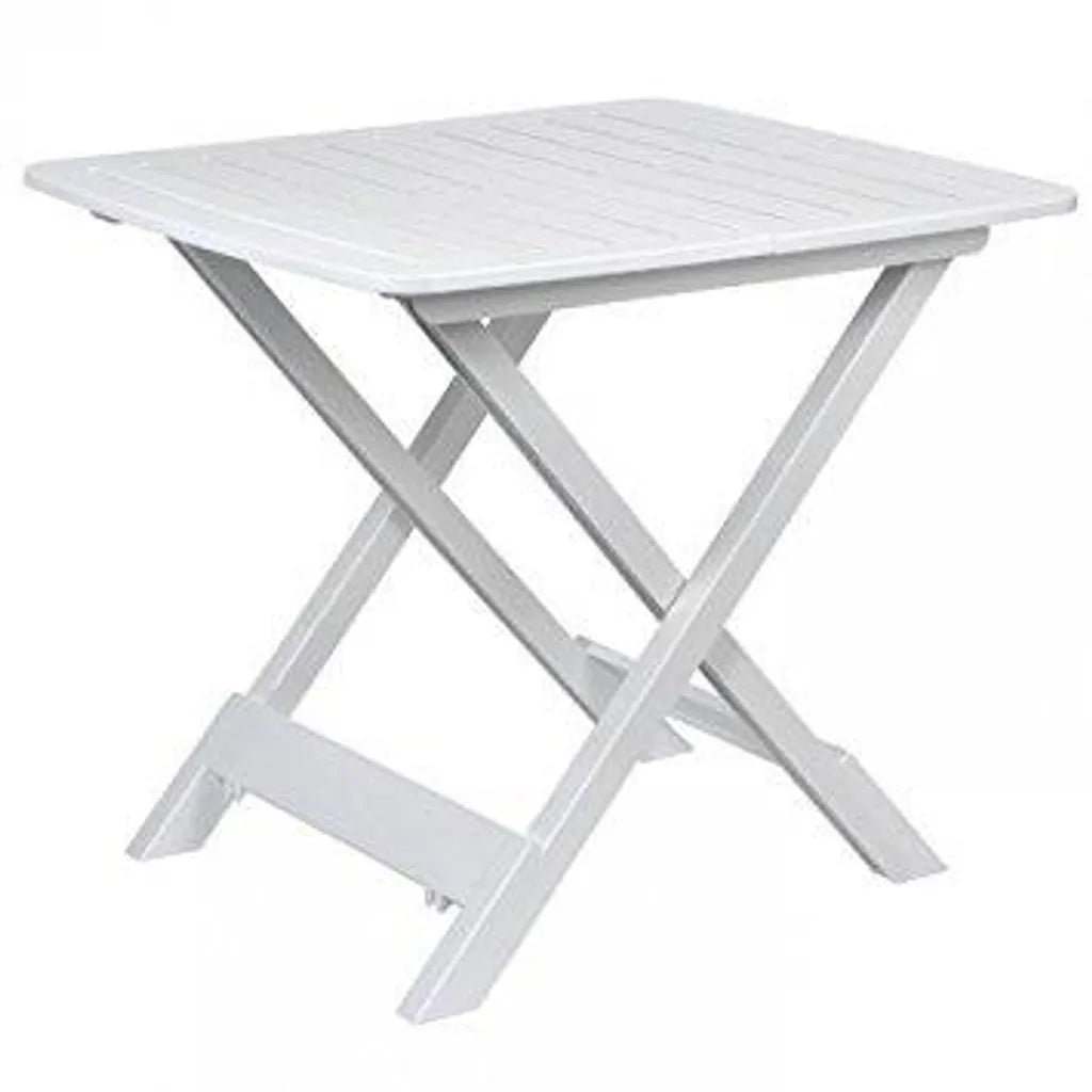  Campingtisch Beistelltisch 43x45x50cm Weiss Klappbar Kunststoff Klapptisch