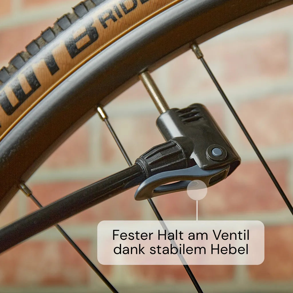  Fahrradpumpe Alle Ventile Sport Luftpumpe Standpumpe Manometer Standluftpumpe
