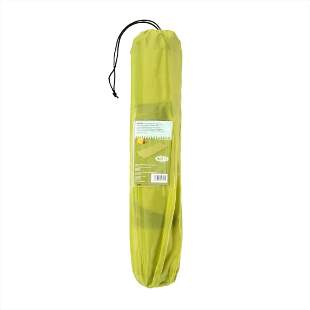  NILS CAMP - Selbstaufblasende Matratze – Luftmatratze Selbstaufblasend - Isomatte Selbstaufblasend – 190x63x3,5 Cm - Grün