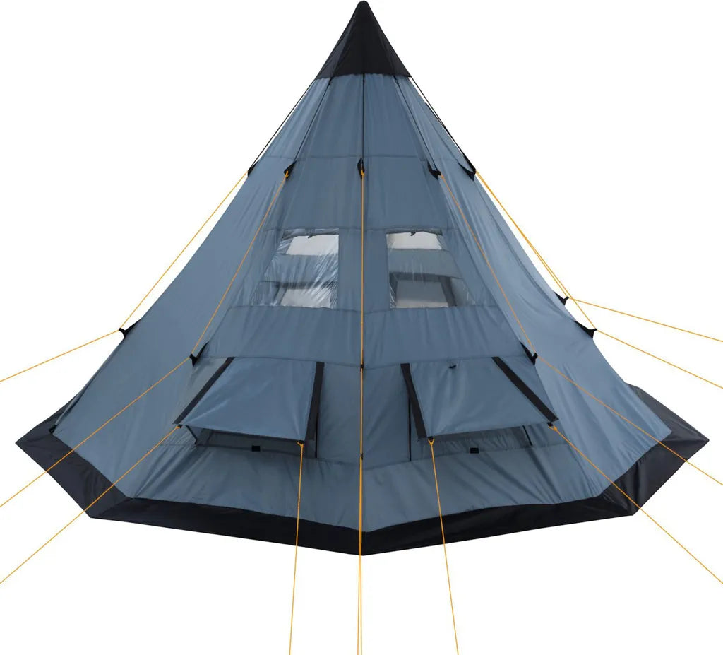  CampFeuer Tipi Zelt Spirit Für 4 Personen | Grau | 3000 Mm Wassersäule