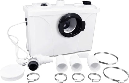  TRMLBE Hebeanlage Fäkalienpumpe 700W Schmutzwasserpumpen Wasserpumpen Mit Kohlefilter Für WC Dusche Waschtisch Haushaltspumpe