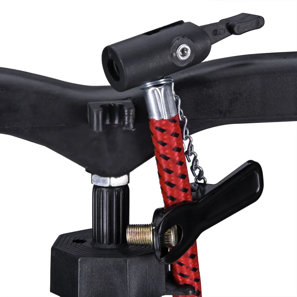  Monzana Standluftpumpe Inkl 3 Zusatzadapter 60/100 Cm Schlauch Luftpumpe Bis 7 Bar Für Fahrrad Auto Luftmatratze Motorrad , Model:7 Bar