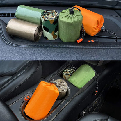  Notfall Überleben Schlafsack, Survival Biwak Sack Erste Hilfe Rettungsdecken Wasserdicht Notfalldecke Ultraleicht Hitzeabweisend Kälteschutz Für Outdoor Camping Wandern