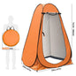  Duschzelt Toilettenzelt Umkleidezelt Camping Zelt Beistellzelt 150X150X190CM Orange