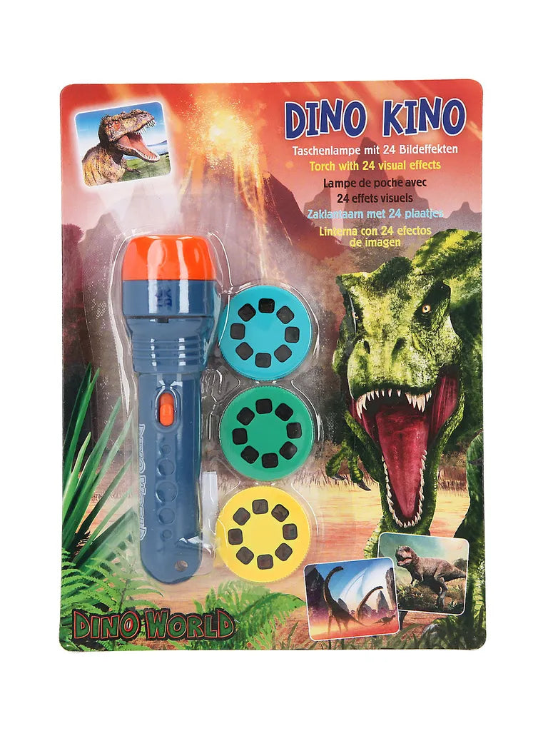  Multimedia Dino World Taschenlampe DINO KINO, Inkl. 3 Projektionsscheiben Taschenlampen Dinosaurier Leuchtmittel