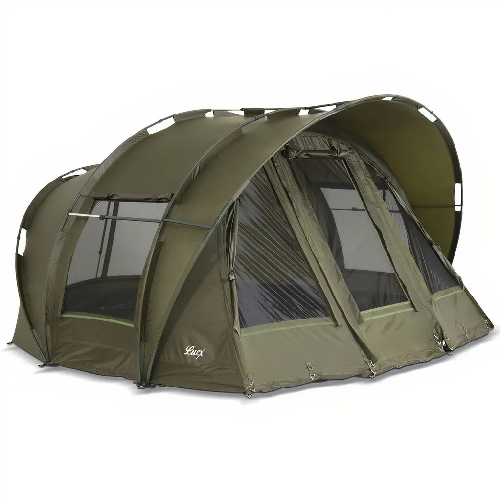  Lucx® Bivvy Angelzelt Karpfenzelt Leopard, 1, 2, 3 Mann Zelt 10.000mm