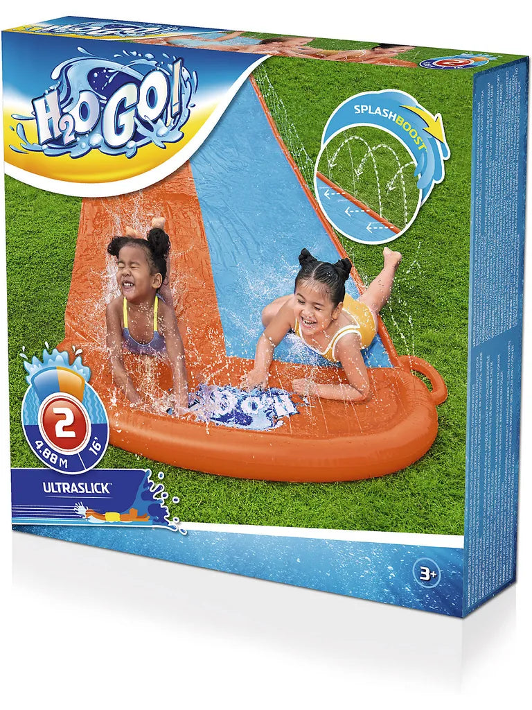  Bestway Sport Bestway® H2OGO!® 2-Personen -Wasserrutsche 488 X 138 Cm Wasserspielzeug Wasserspaß Auswahloutd Lagerverkauf Outdoorauswahl Auswahloutdoor