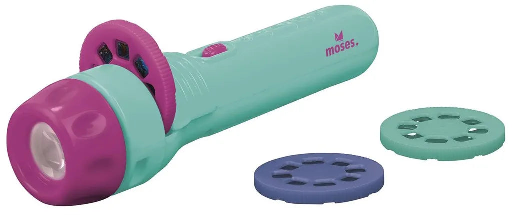  Moses Projektionstaschenlampe Pferde 11,7 Cm Rosa/blau 4-teilig