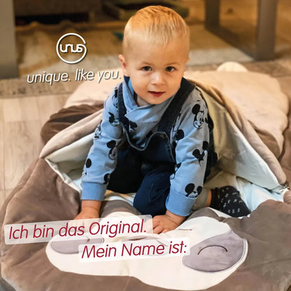  UNUS® Faultier Schlafsack Kinder Kuscheldecke Kinderschlafsack Mumienschlafsack