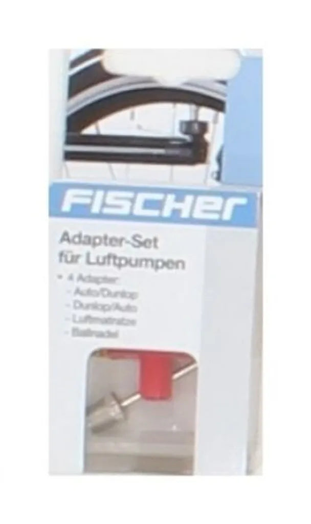  FISCHER Fahrrad-Luftpumpen-Adapter-Set 4-teilig