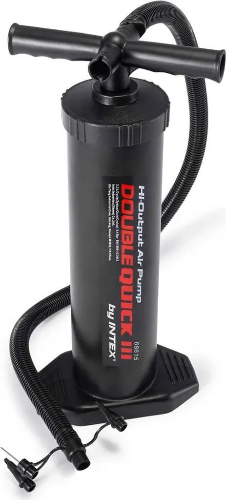  Intex Doppelhub Luftpumpe Double Quick III 2mm (Nadel) / 6,7mm / 8,5mm / 18mm