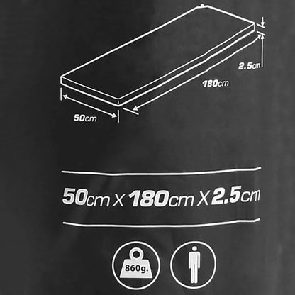  Toboli Isomatte Selbstaufblasend 180x50x2,5cm Grau Schlafmatte Leicht Für Camping Und Outdoor