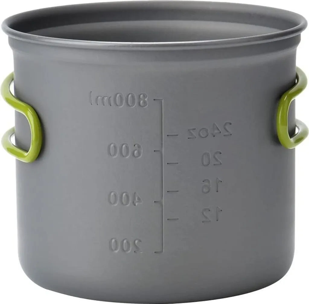 Camping Kochgeschirr Set, Tragbar Rucksackreisen Outdoor Wandern Camping Mini Gaskocher Topf
