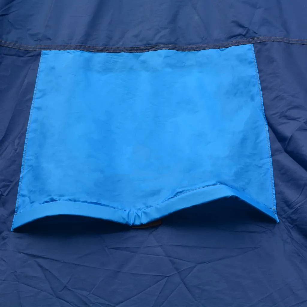  VidaXL Campingzelt Stoff 9 Personen Dunkelblau Und Blau
