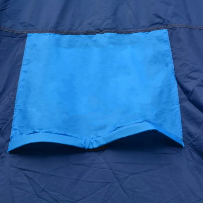 VidaXL Campingzelt Stoff 9 Personen Dunkelblau Und Blau