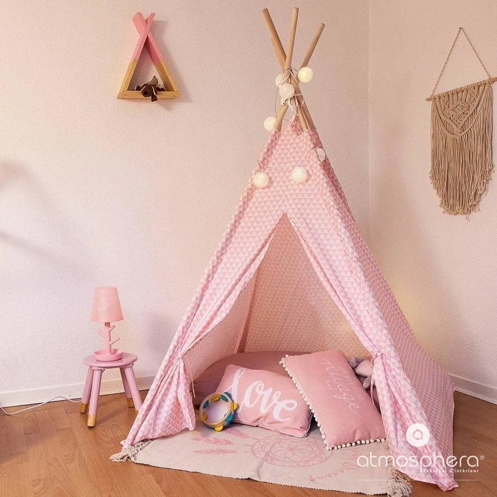  Tipi Für Kinder Rosa - Atmosphera Créateur D'intérieur