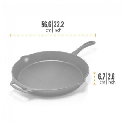  Petromax Feuerpfanne Fp35-t Mit Stiel Aus Gusseisen, Ø 35 Cm; Fp35-t