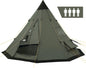  CampFeuer Tipi Zelt Spirit Für 4 Personen | Olivgrün | 3000 Mm Wassersäule