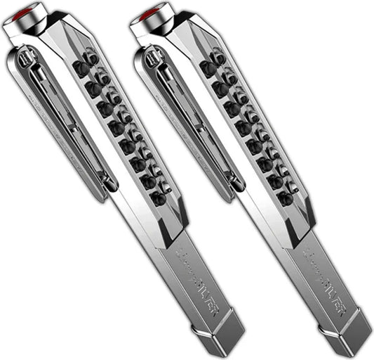  2er Set Nebo Magnet Taschenlampe Mit 8 Hochleistungs-LEDs Arbeitsleuchte Handlampe Stablampe Stableuchte