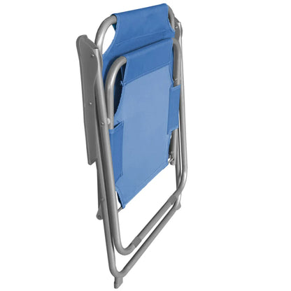  Wohaga Campingstuhl, Klappbarer Gartenstuhl, Farbe:Blau