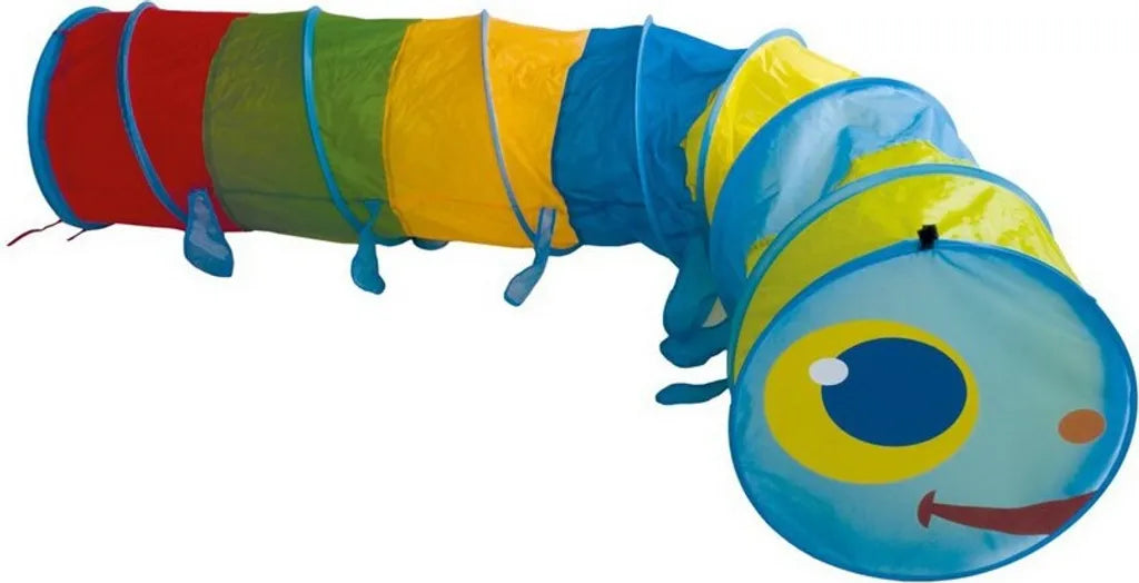  Bieco XXL Krabbeltunnel Ab 1 Jahr | 250 X 46 Cm | Spieltunnel Kind Und Baby | Farbenfroh | Tausendfüssler | Tunnel Kinder | Spielzelt | Hundetunnel | Hunde Spieltunnel |Krabbeltunnel Baby
