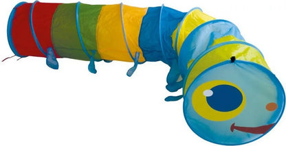  Bieco XXL Krabbeltunnel Ab 1 Jahr | 250 X 46 Cm | Spieltunnel Kind Und Baby | Farbenfroh | Tausendfüssler | Tunnel Kinder | Spielzelt | Hundetunnel | Hunde Spieltunnel |Krabbeltunnel Baby