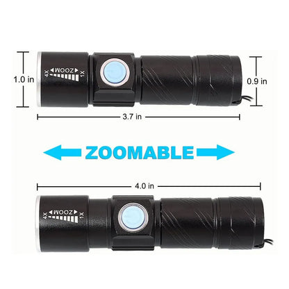  UV Taschenlampe Ultraviolette Lampenjagd 395nm Torch 4 Modi Blacklight Taschenlampen